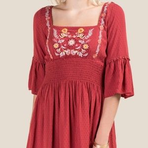 Maddie Floral Embroidered Dress